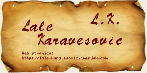 Lale Karavesović vizit kartica